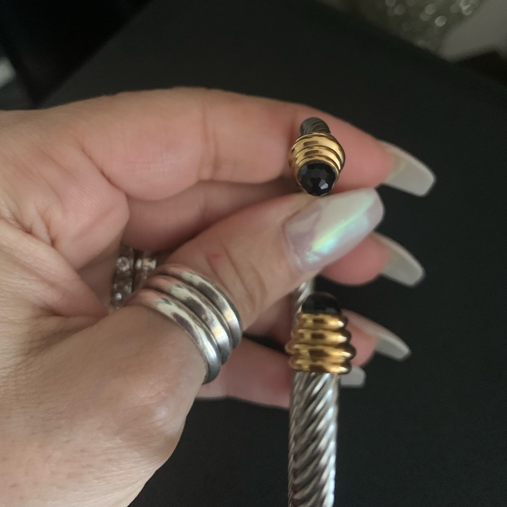 Stainless Steel DYI (David Yurmen Inspired) Braided Cuff Bangle Bracelet - Picture 8 of 11